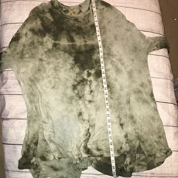 SMYM Mumu Mellow Will Tunic Dress Tie-Dye Green - Picture 8 of 10